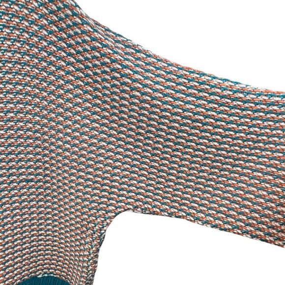 NWT Ramy Brook Larson Metallic Knit V-Neck Sweater Multicolor Size M - Picture 14 of 16